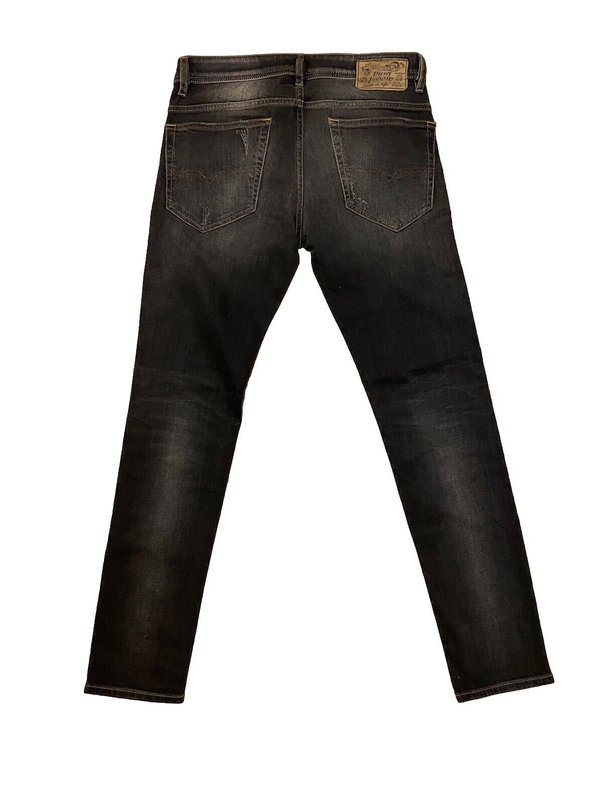 Diesel Herren Jeans Thavar Slim Skinny Stretch Schwarz Grau 30/32