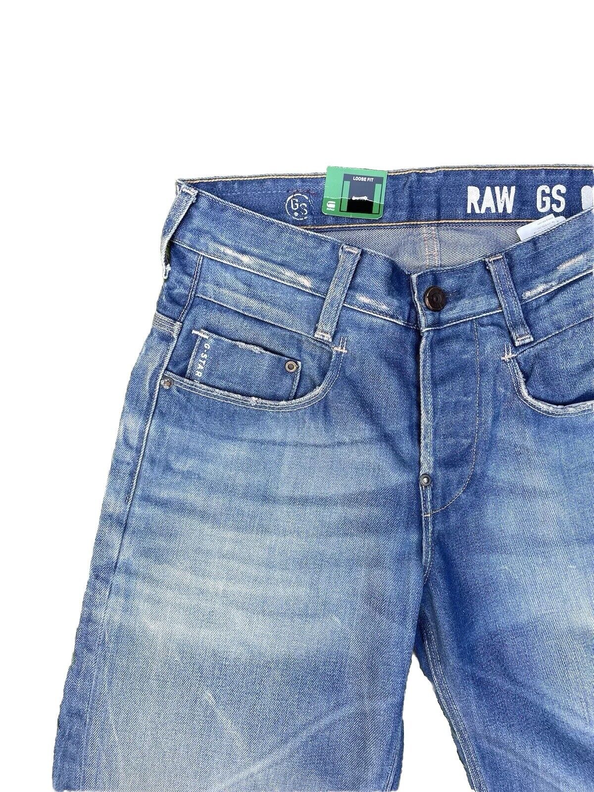 G-Star Jeans Herren Loose Fit New Radar Gerades Bein Medium Aged Blau 29/32