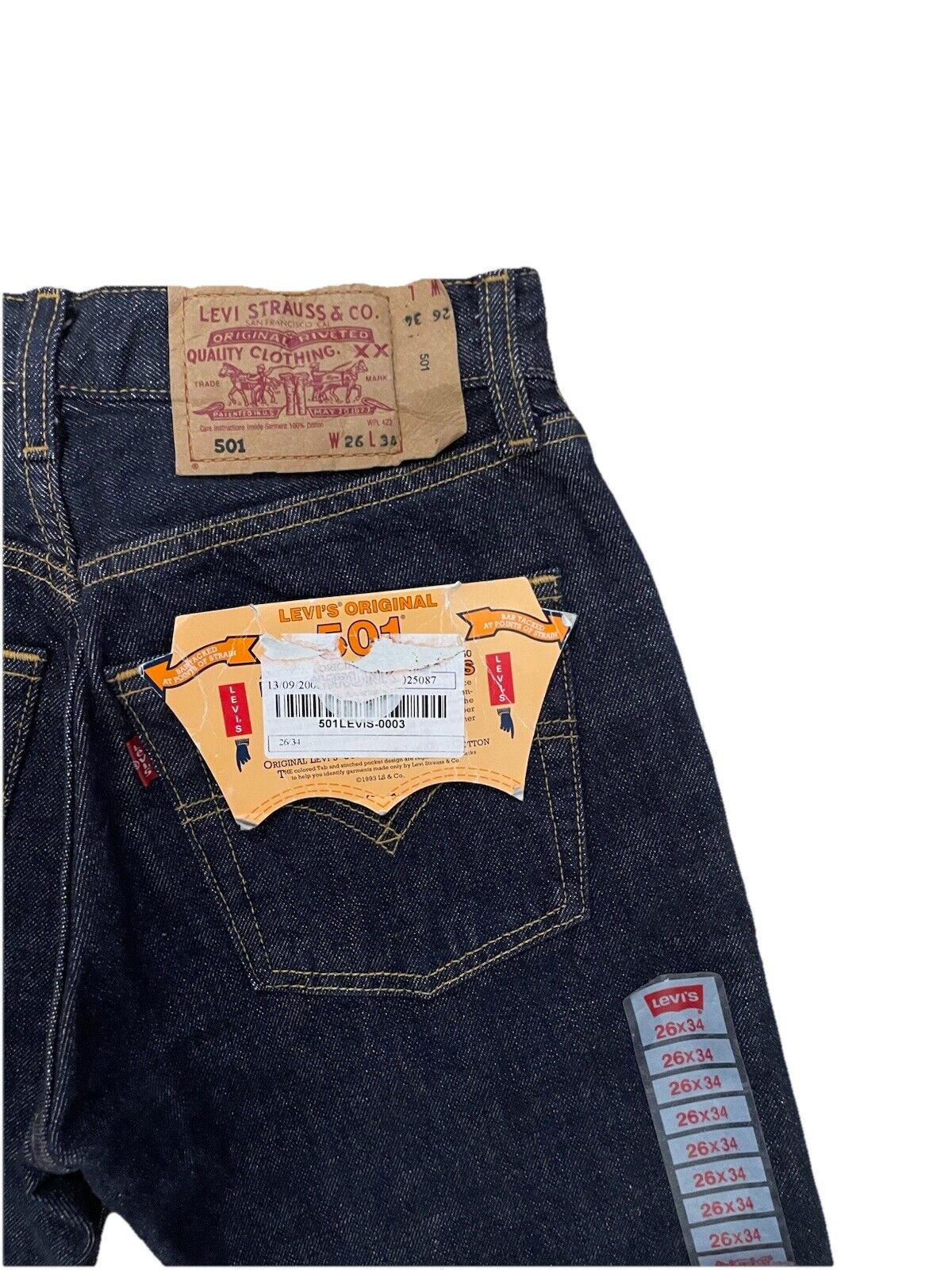 Levi’s Damen Jeans 501 Straight - blau / dunkelblau - Gr. 26/34
