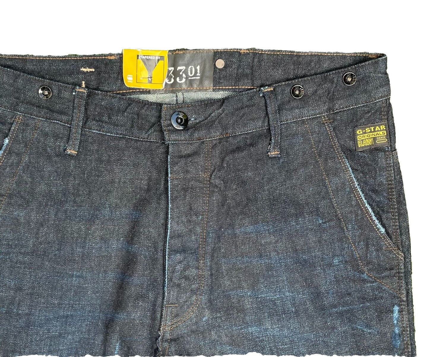 G-Star Jeans Herren 3301 State Chino Tapered Destroyed Tapered Baggy 33 34