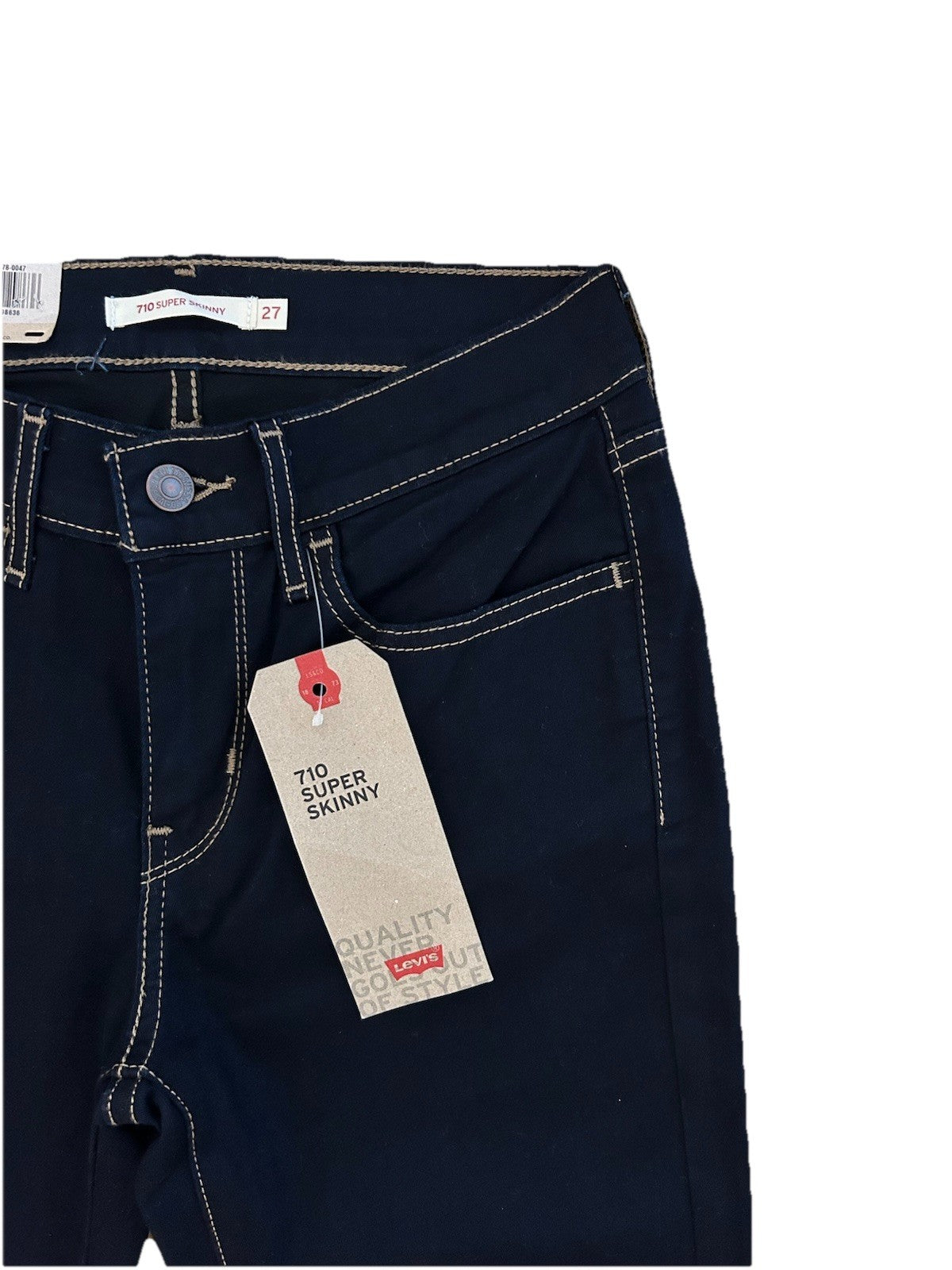 Levi’s Damen Jeans 710 Super Skinny - blau / dunkelblau - Gr. 27/32