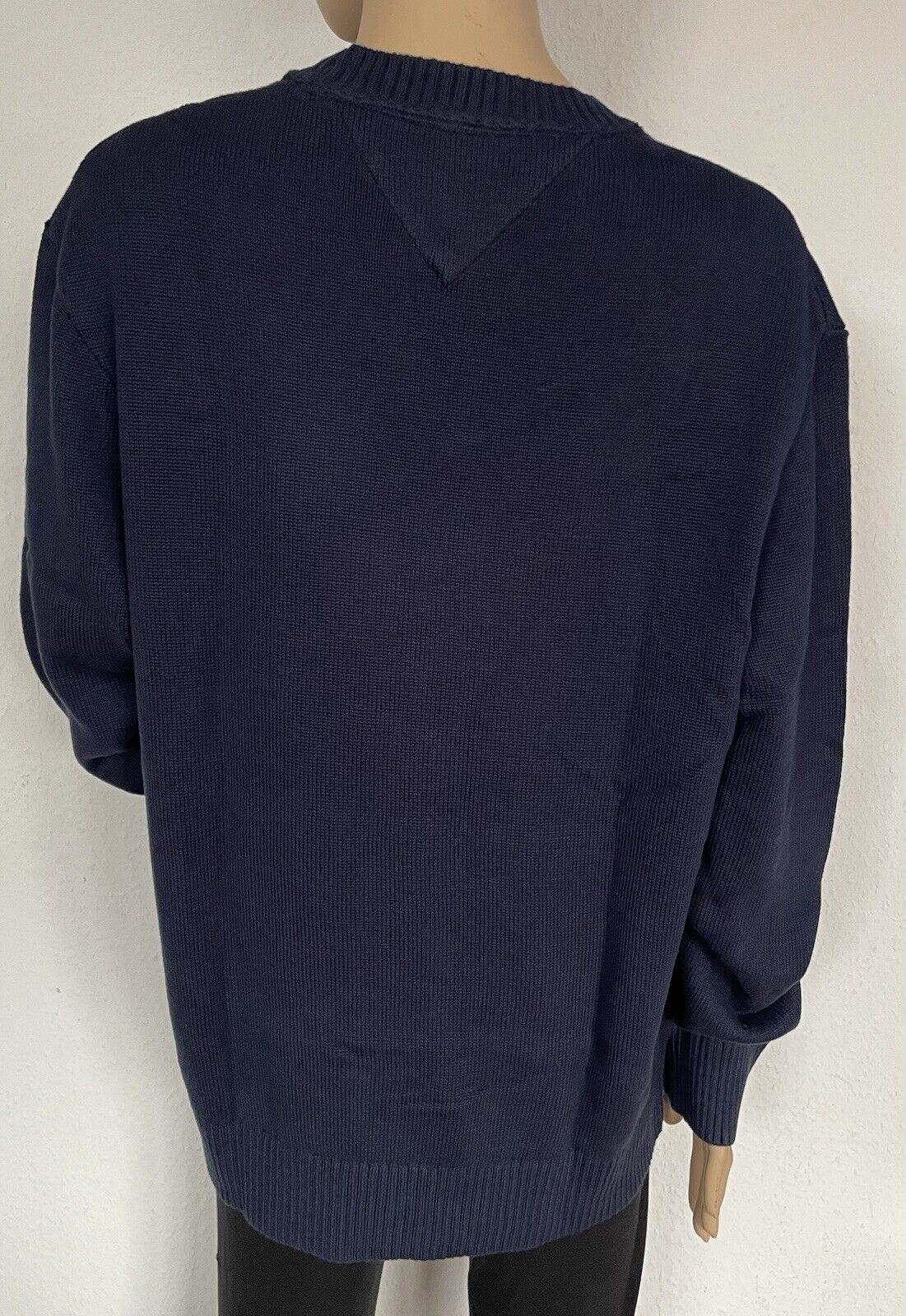 Tommy Hilfiger Tommy Jeans Herren Pullover Strickpullover Rundhals Dunkelblau M
