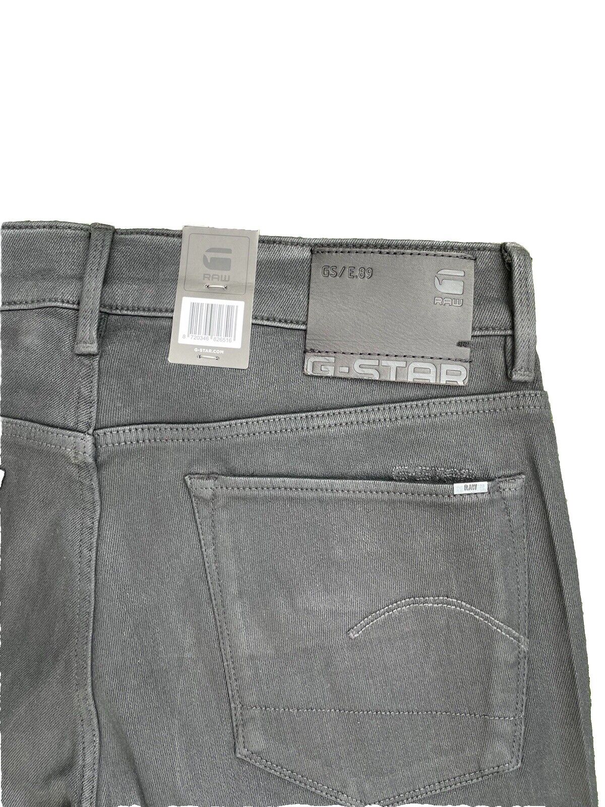 G-Star Damen Jeans 3301 Skinny Magma Cobler Röhre schwarz Größe 29 / 32