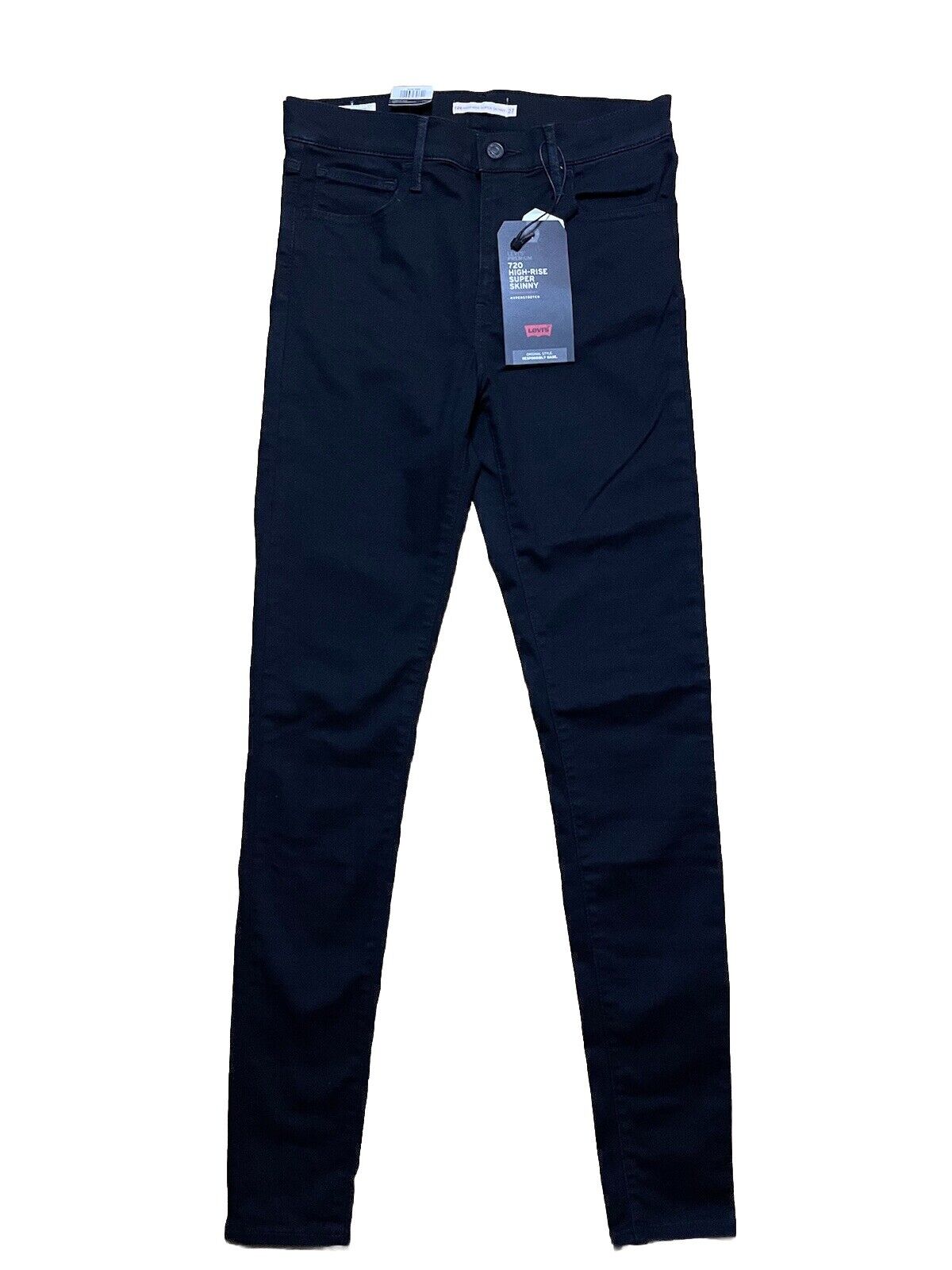 Levis Damen Jeans 720 High-Rise Super Skinny schwarz Größe 27 / 32