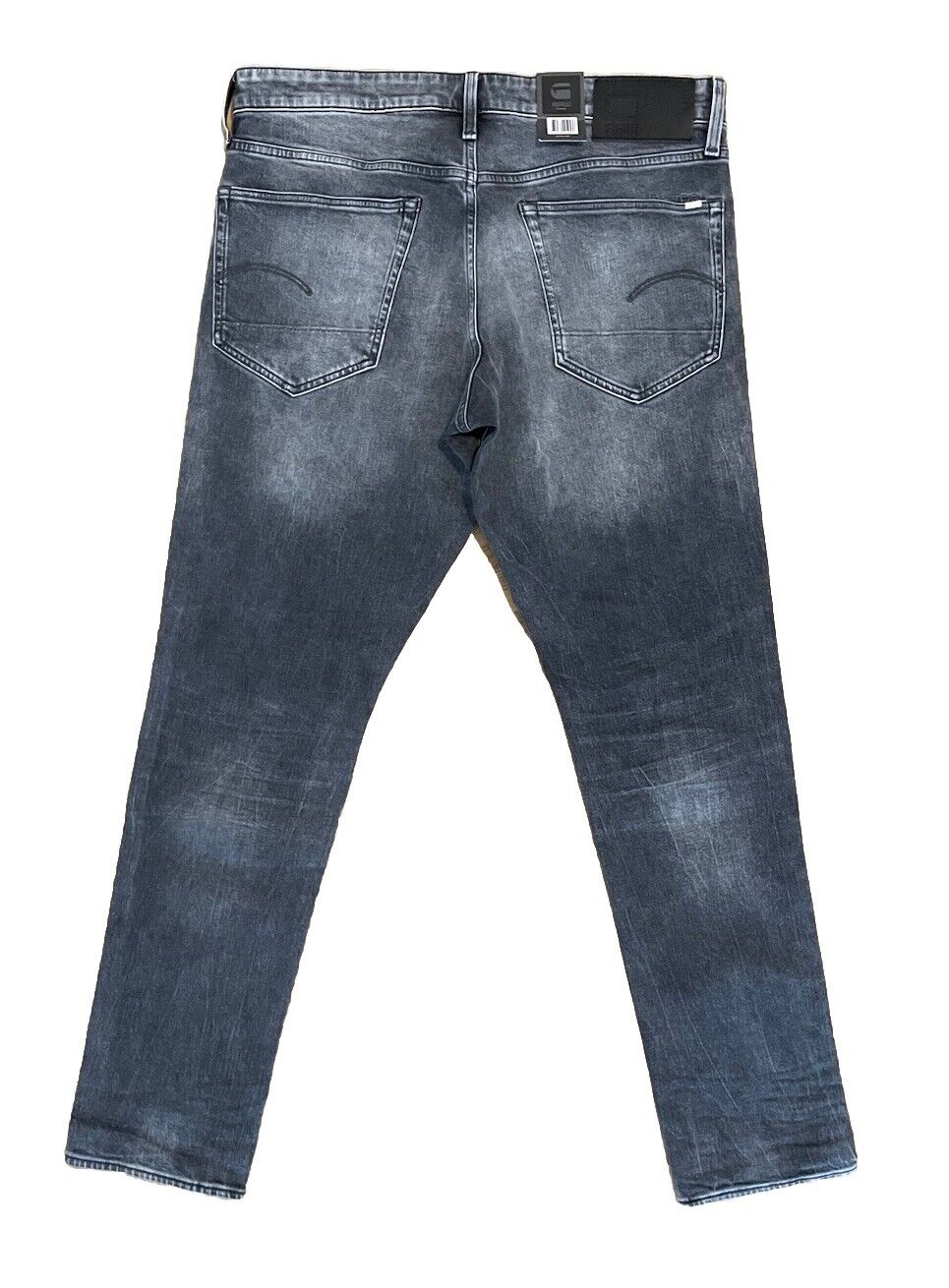G-Star Jeans Herren 3301 Straight Tapered Gerades Bein Grau Größe 34 / 34
