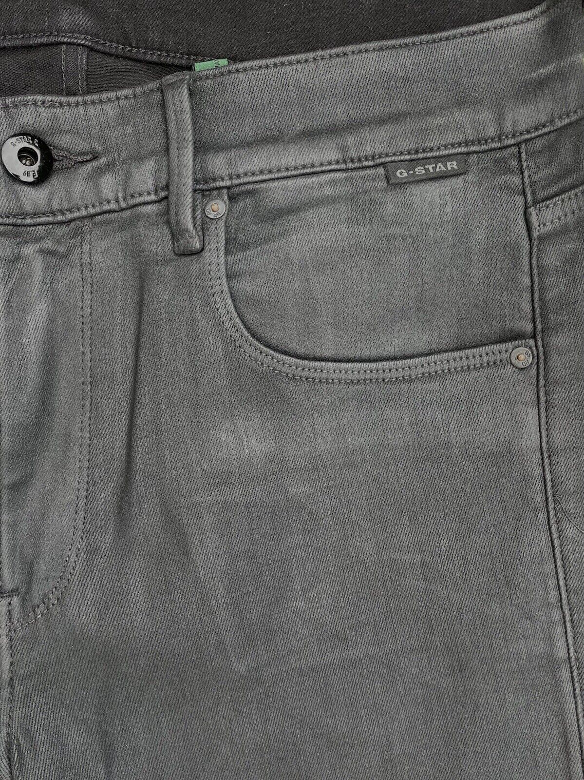G-Star Damen Jeans 3301 Skinny Magma Cobler Röhre schwarz Größe 29 / 32