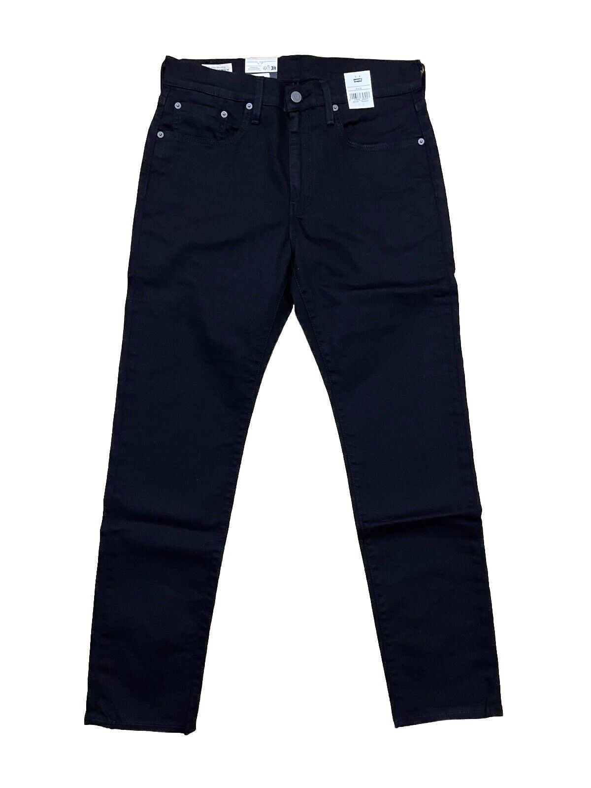Levis Herren Jeans 502 Taper Straight Fit Gerades Bein Schwarz Größe 31/32