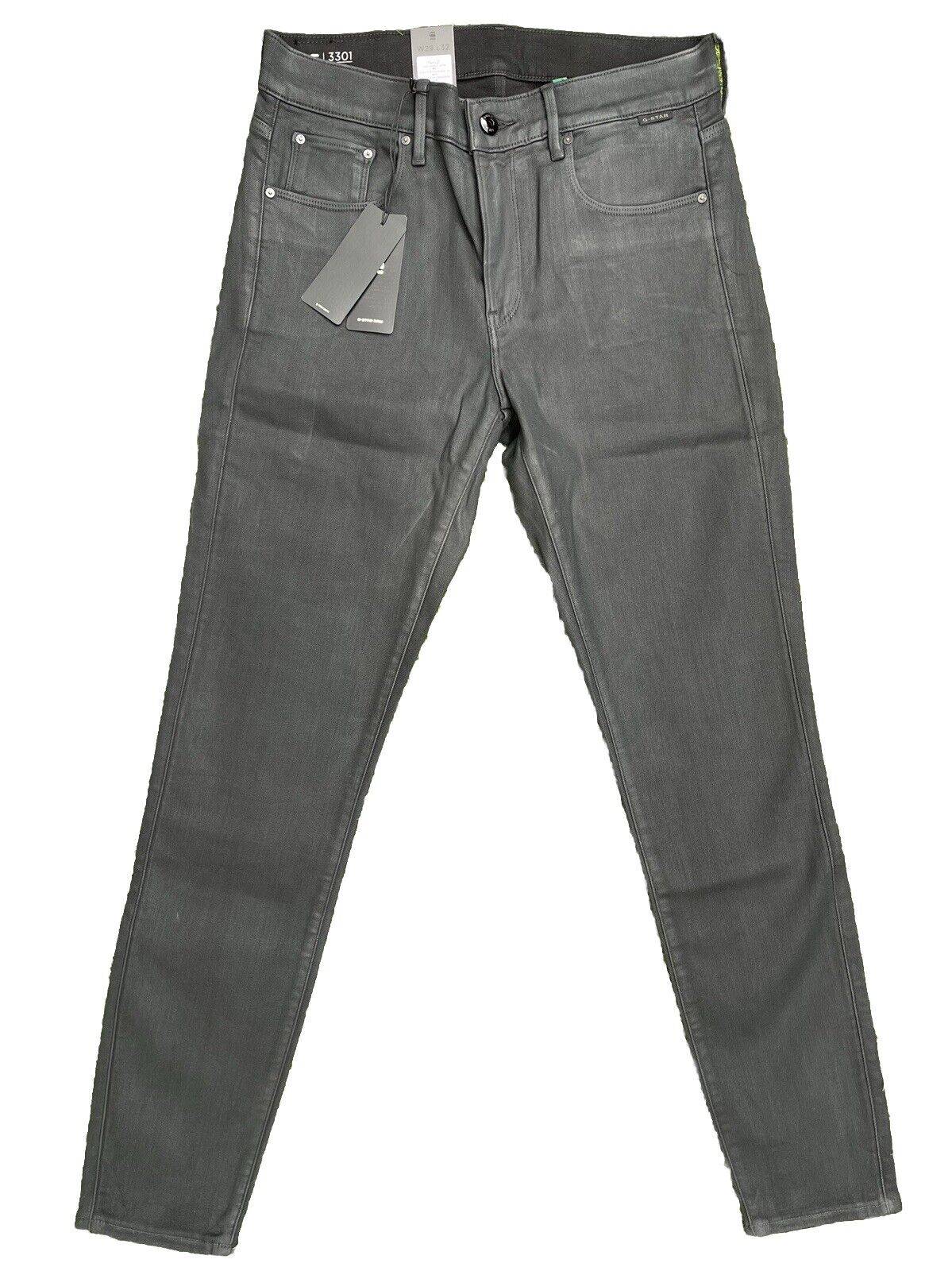 G-Star Damen Jeans 3301 Skinny Magma Cobler Röhre schwarz Größe 29 / 32