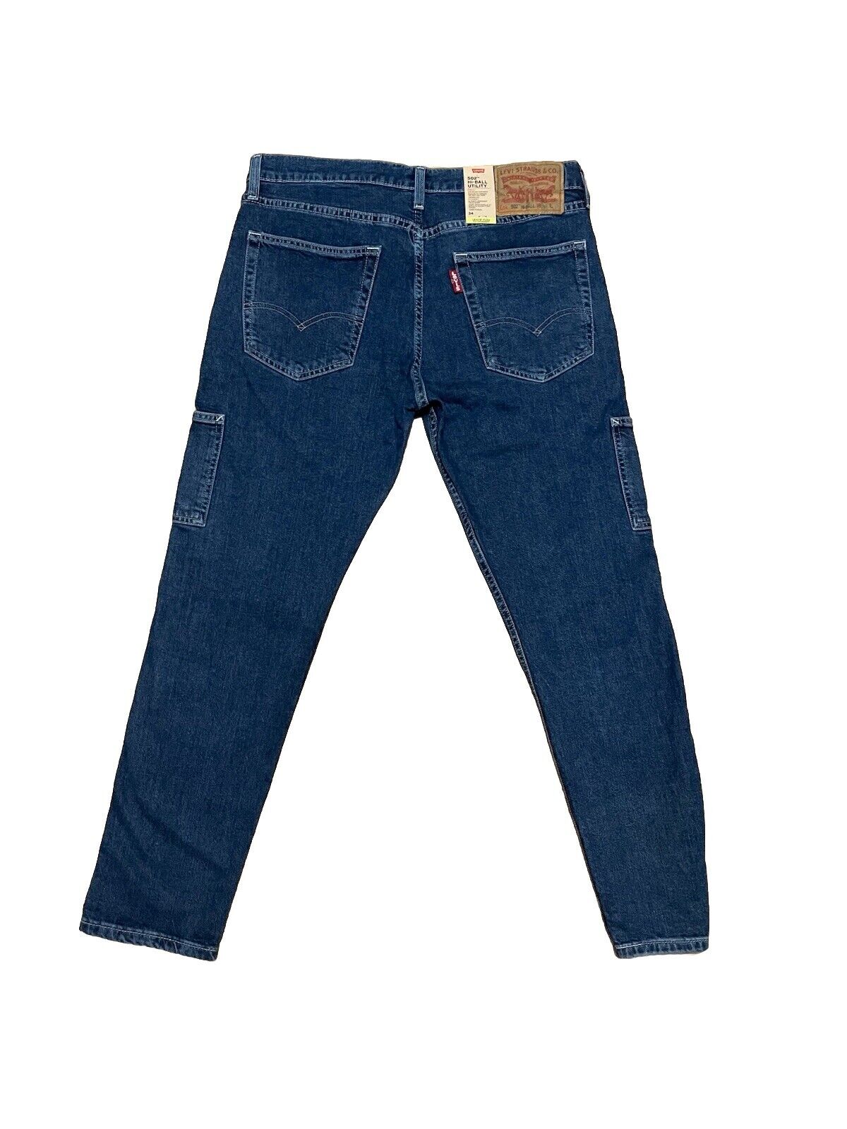 Levis Herren Jeans 502 Hi-Ball Utility Stonewashed Blau Flex Größe 34