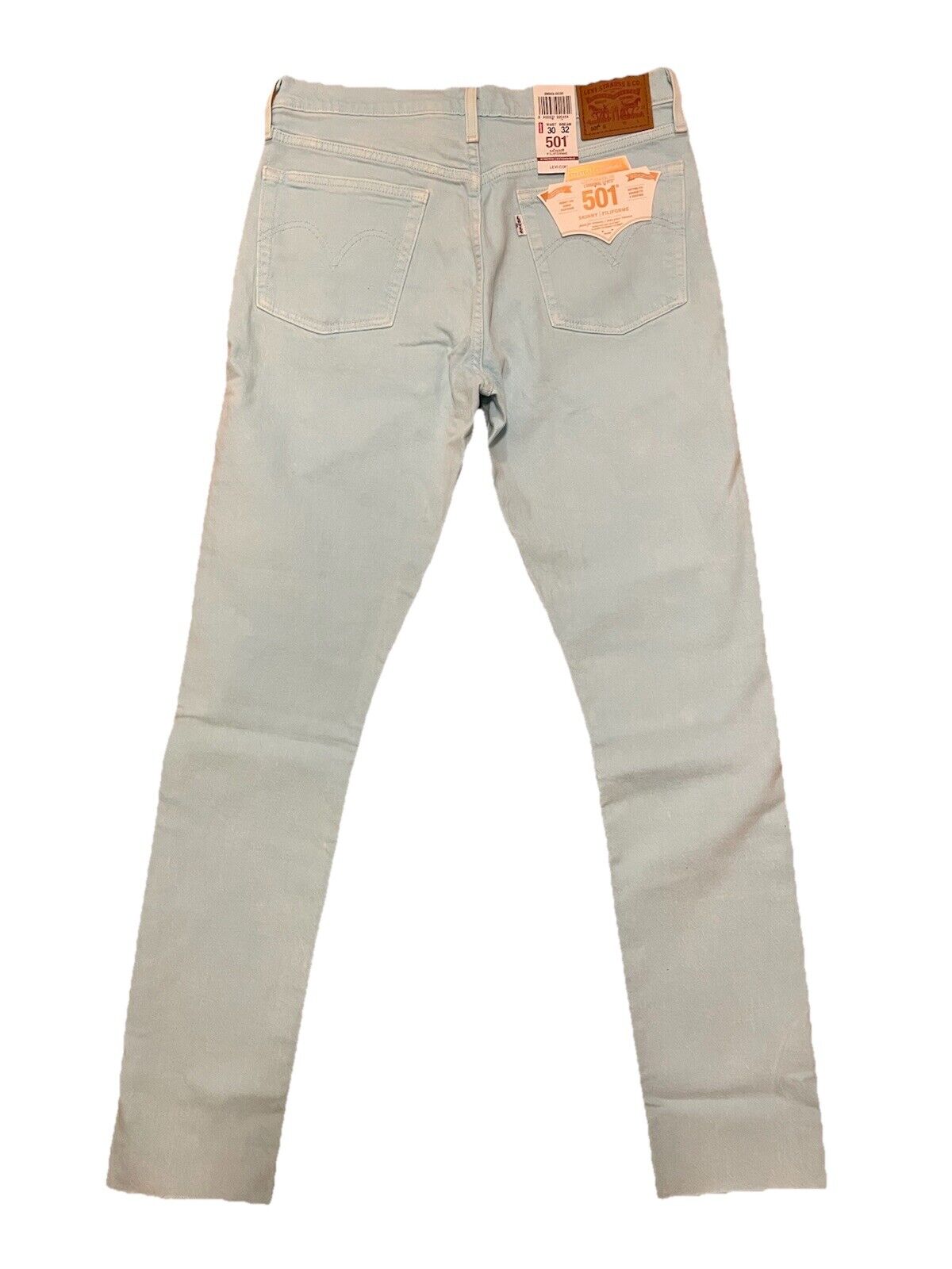 Levis Damen Jeans 501 Skinny - türkis / mint - Gr. 30/32
