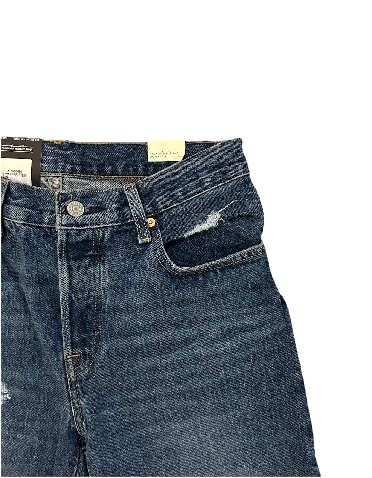 Levi’s Damen Jeans 501 90s Destroyed - blau - Gr. 26/30