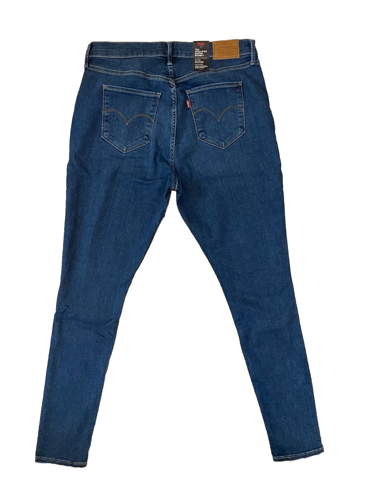 Levis Damen Jeans 720 High-Rise Super Skinny - blau - 16 M Gr 33
