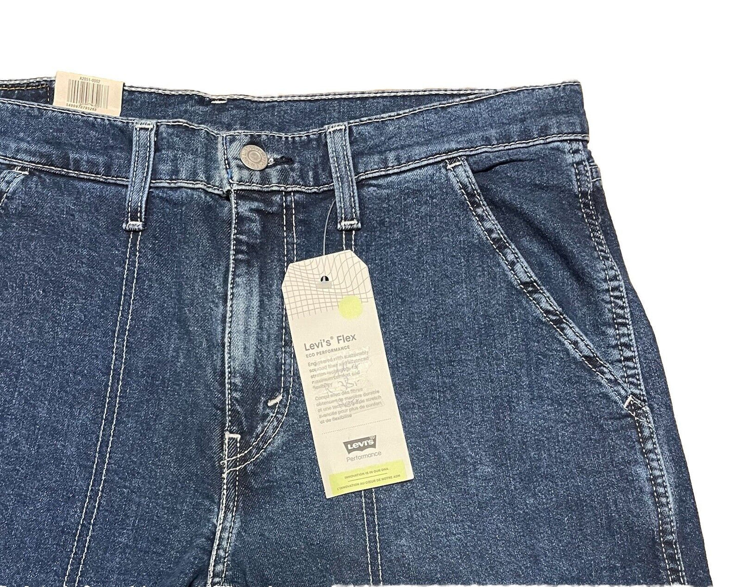 Levis Herren Jeans 502 Hi-Ball Utility Stonewashed Blau Flex Größe 34