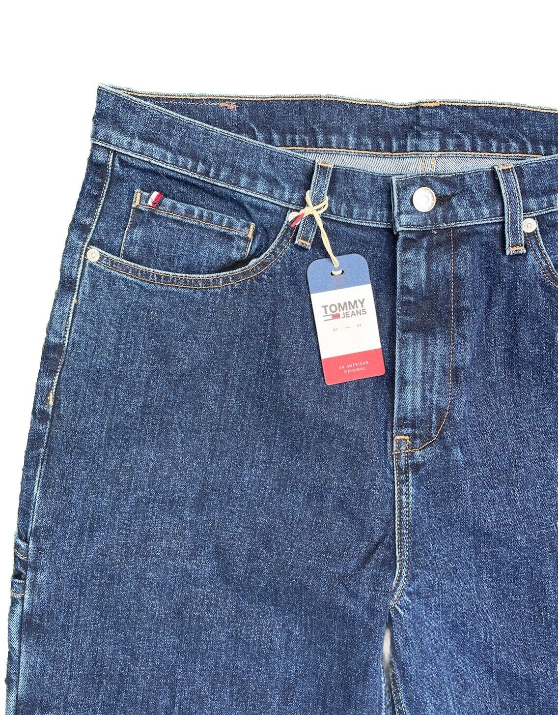 Tommy Jeans Herren Skater Carpenter Baggy Denim Dark DF7057 dunkelblau 34 / 32