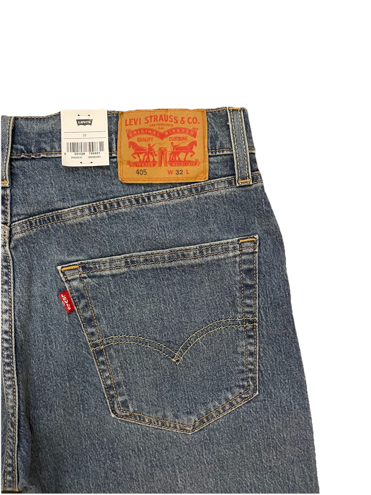 Levis Herren Jeans 405 Shorts Bermuda kurz - blau - Gr. 32