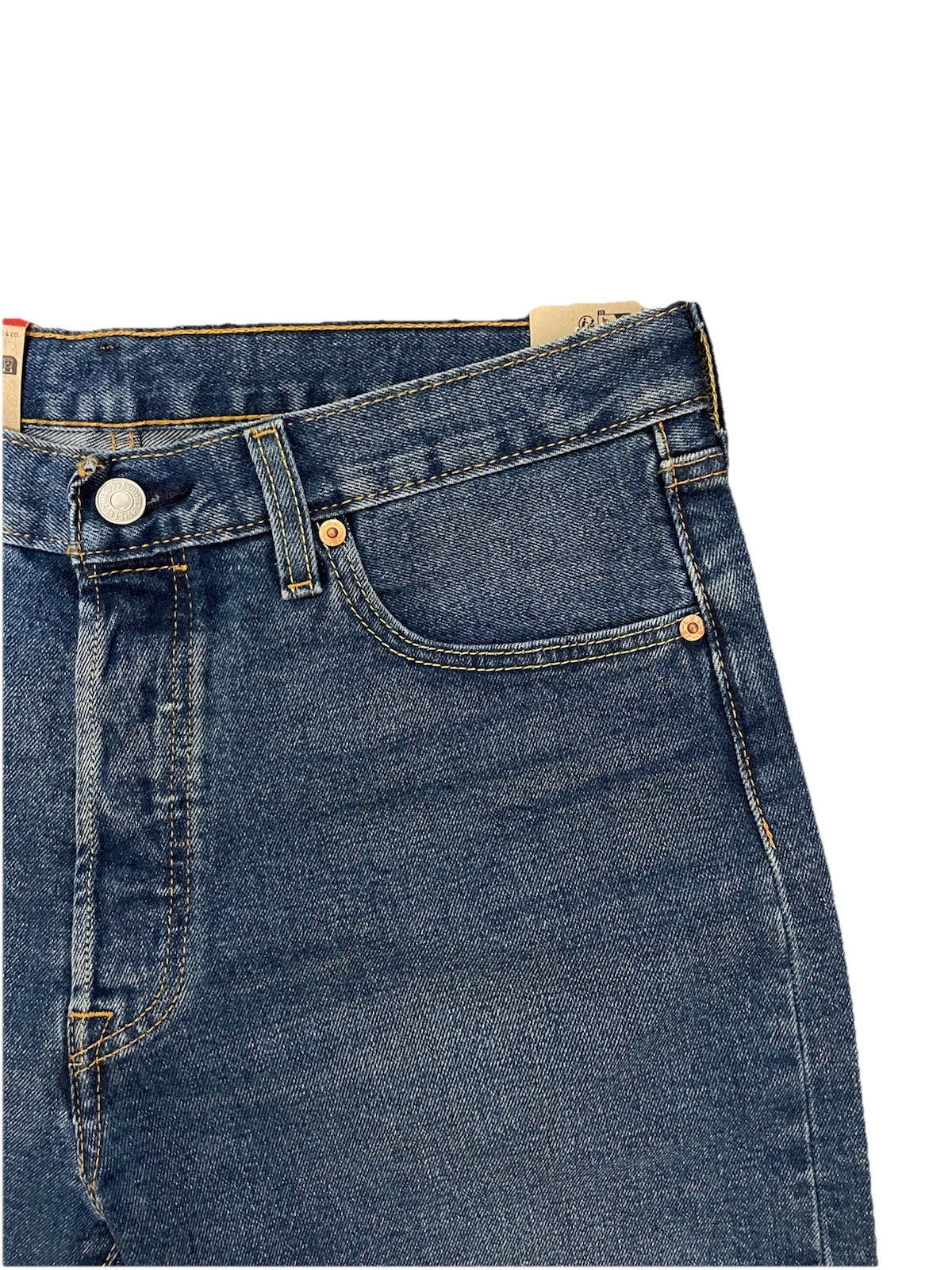 Levis Herren Jeans 501 Shorts Bermuda kurz - blau - Gr. 33