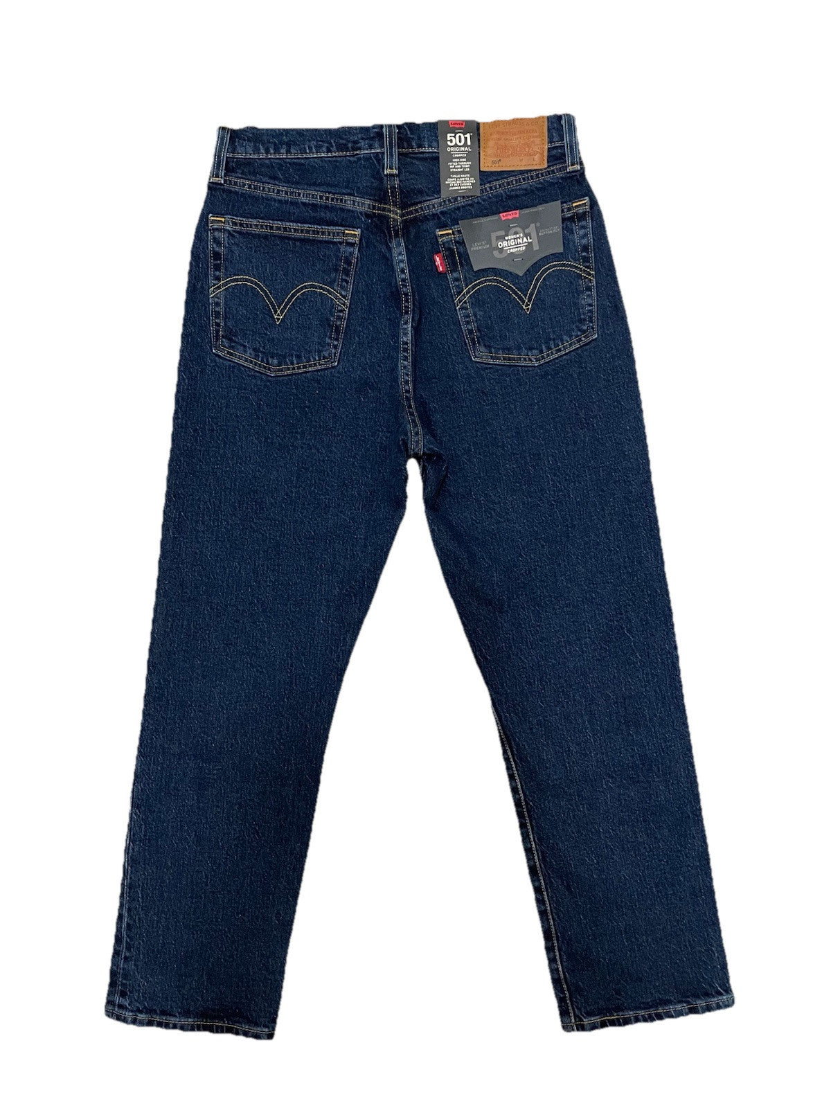 Levis Damen Jeans 501 Cropped - blau / dunkelblau - Gr. 28/26