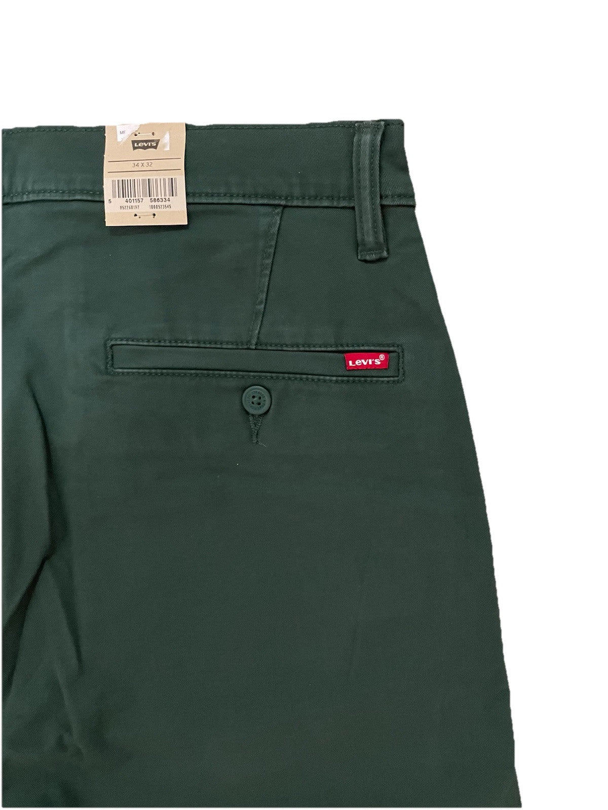 Levis Herren XX Chino Standard Taper - grün / dunkelgrün - Gr. 34/32