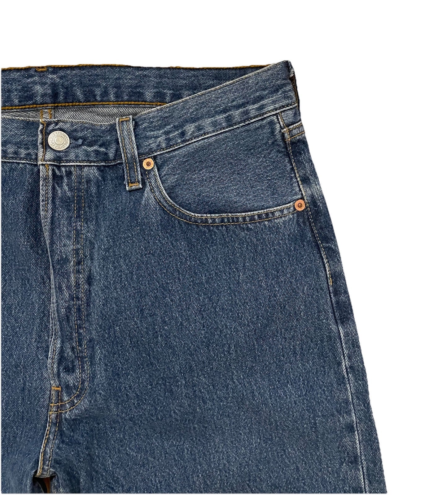 Levi’s Herren Jeans 501 gerades Bein - blau - Gr. 34/34