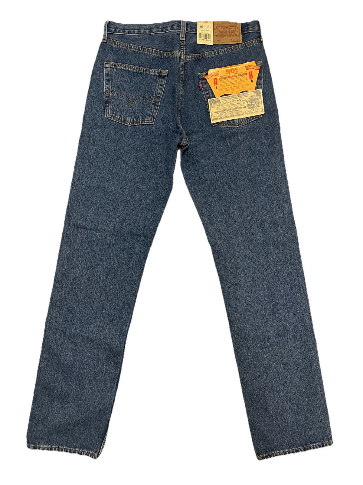 Levi’s Herren Jeans 501 gerades Bein - blau - Gr. 34/34