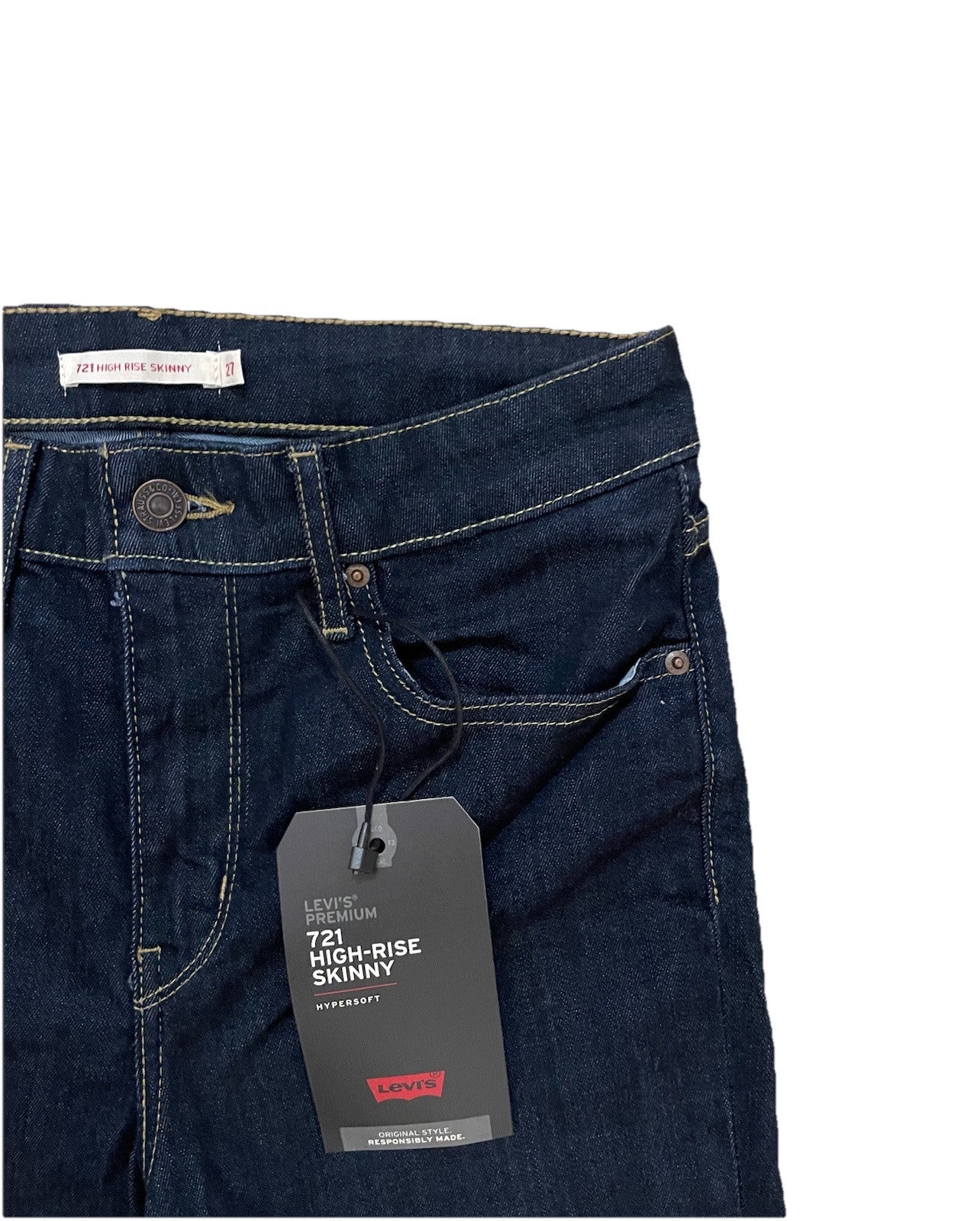 Levis Damen Jeans 721 High-Rise Skinny - blau / dunkelblau - Gr. 27/28