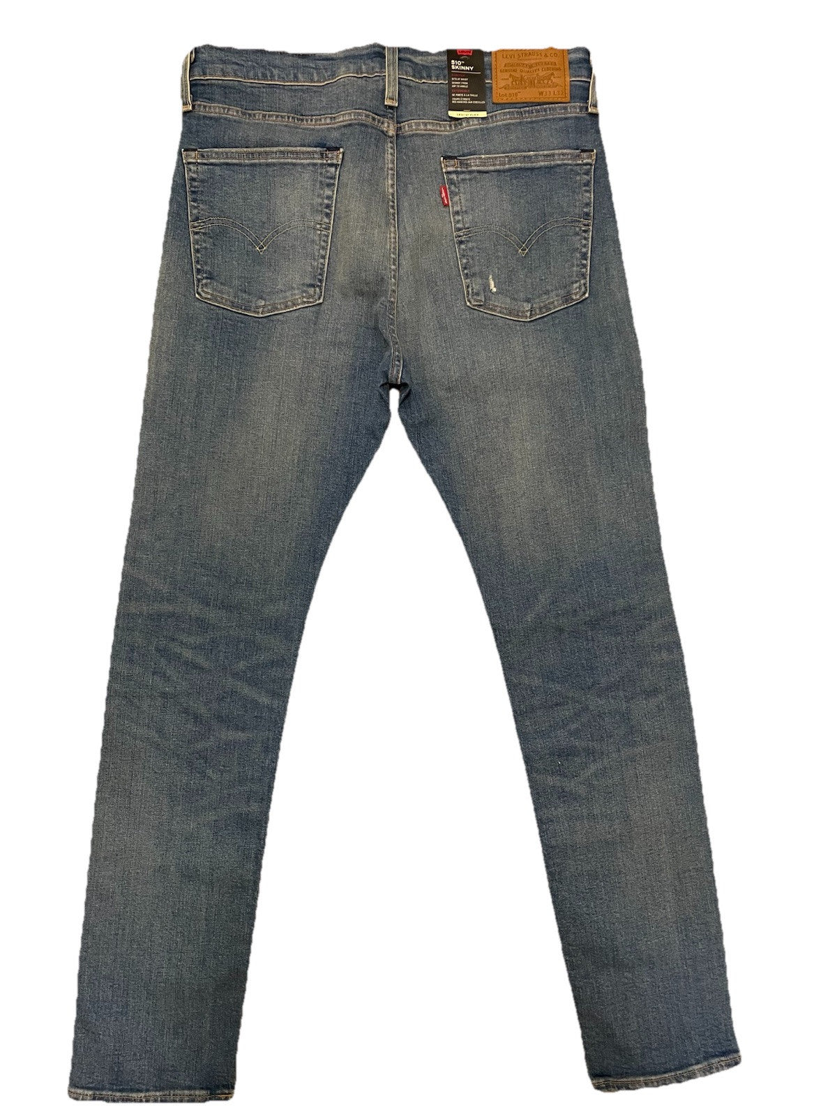 Levis Herren Jeans 510 Skinny Destroyed - blau - Gr. 33/32