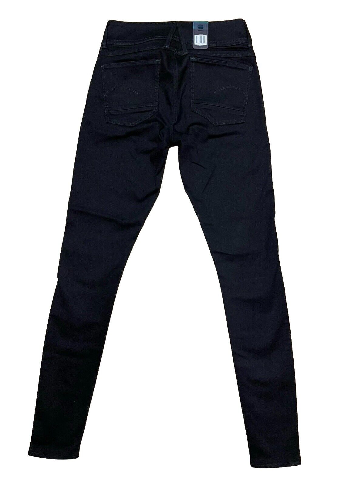 G-Star Damen Jeans Lynn d-Mid Super Skinny Rinsed Schwarz Größe 28 / 34