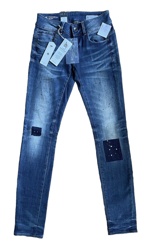 G-Star Damen Jeans Midge CodyMid Skin  DK Aged Restored 108 blau 25 / 32