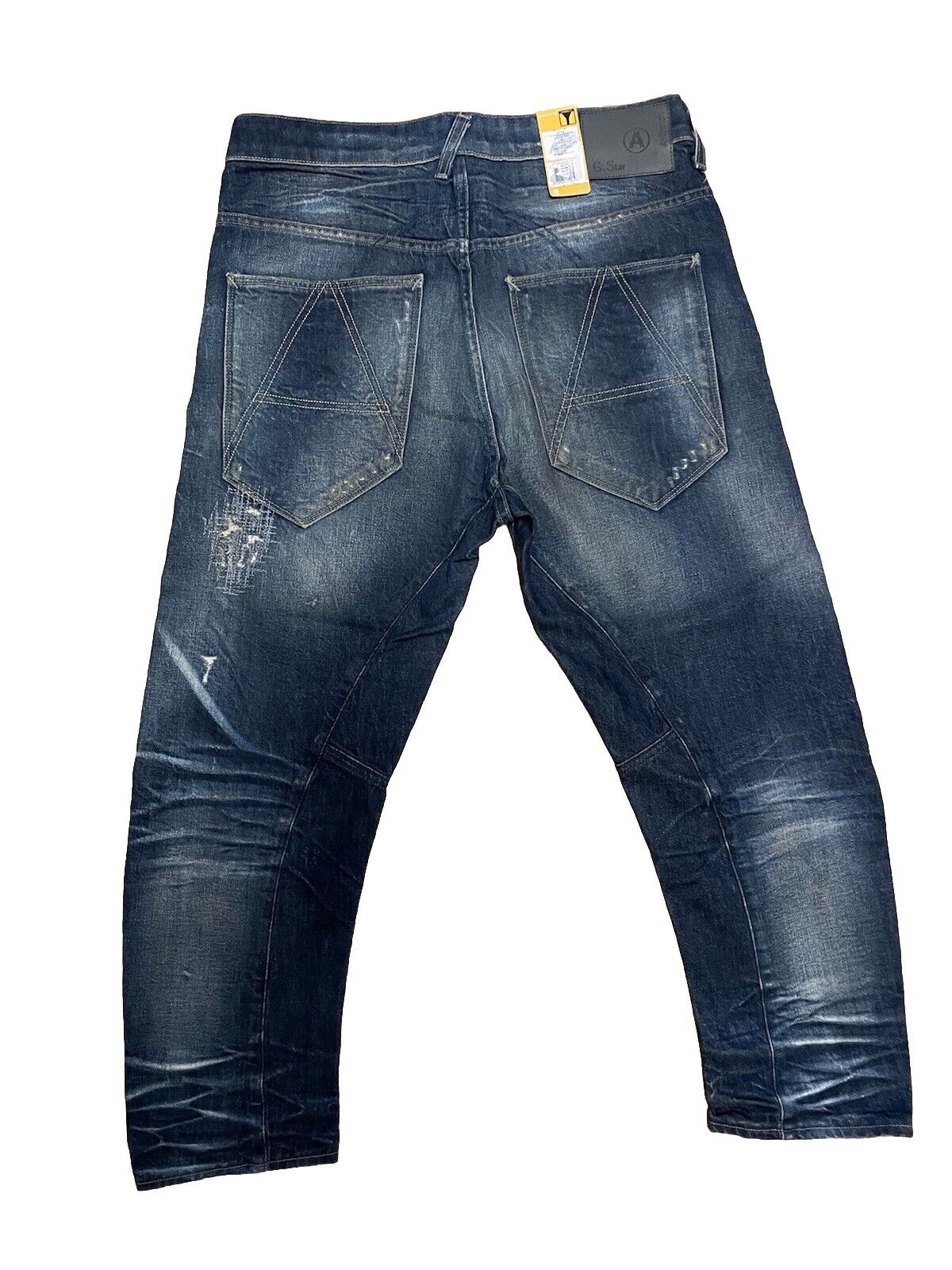G-Star Damen Jeans A Crotch 3D Loose Tapered Destroy blau mittelblau Größe 29/32