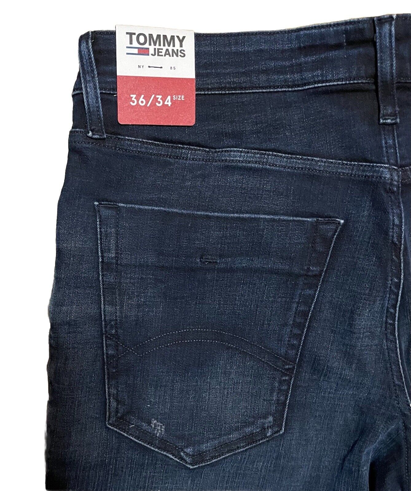 Tommy Jeans Herren Scanton Slim Fit Gerades Bein blau dunkelblau Größe 36 / 34