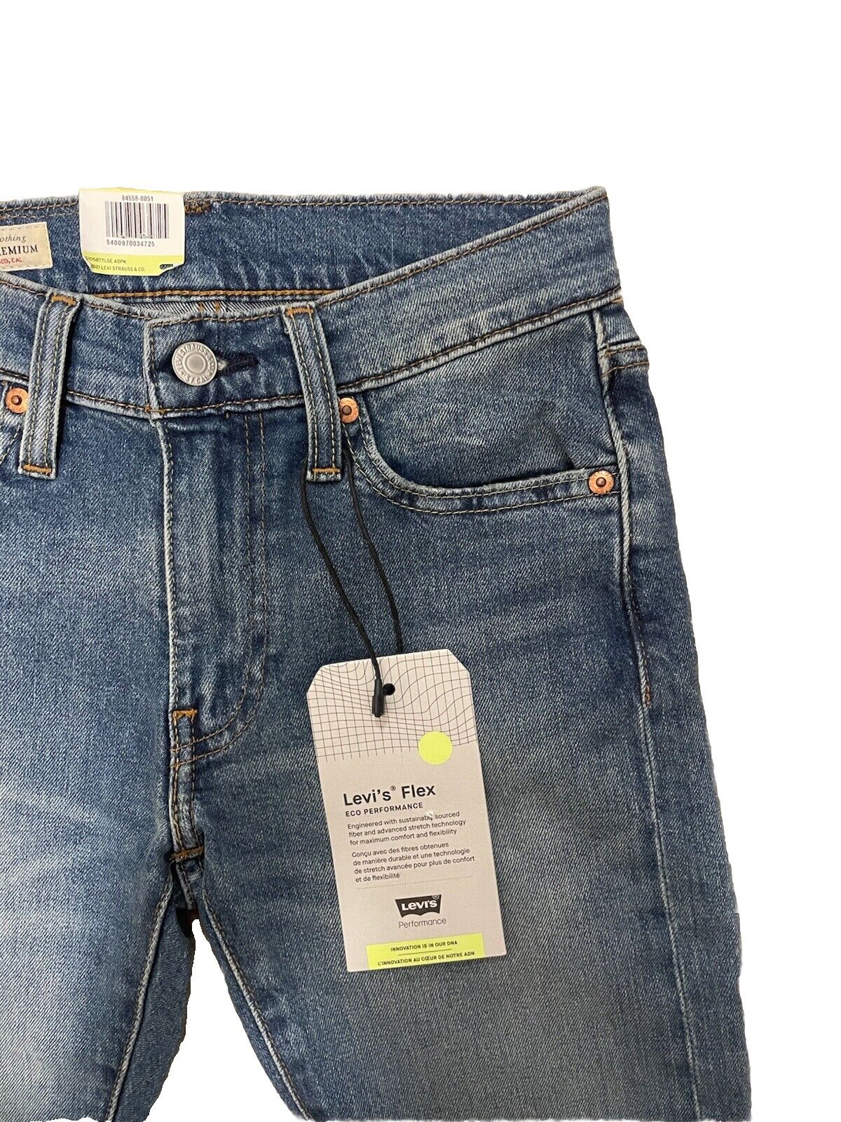 Levis Damen Jeans Skinny Taper Stretch Röhrenjeans  - blau - Größe 28/32