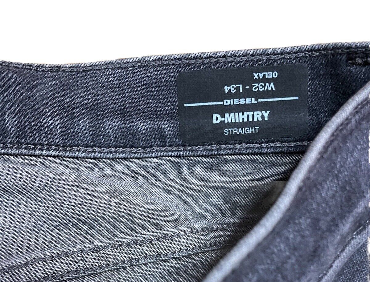 Diesel Herren Jeans D-Mihtry Straight Gerades Bein A00392 grau Größe 32 / 34