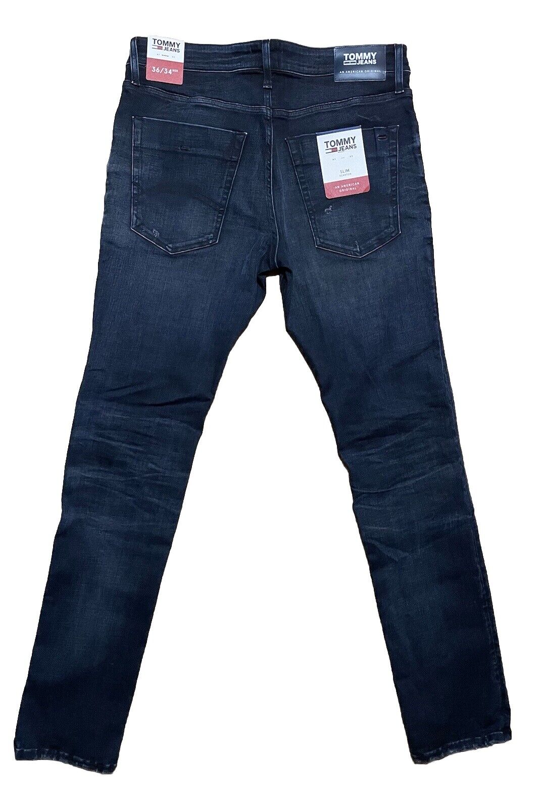 Tommy Jeans Herren Scanton Slim Fit Gerades Bein blau dunkelblau Größe 36 / 34