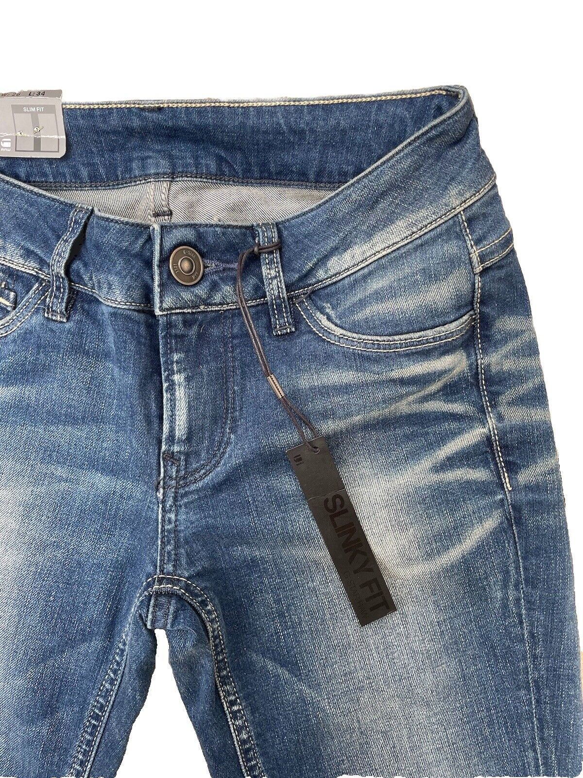 G-Star Damen Jeans Dexter Slim Fit Slinky Fit Skinny Röhre Blau 26 / 34