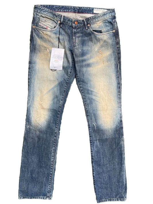 Diesel Damen Jeans Myboy Regular Slim-Straight Gerades Bein 0821D blau 31/32