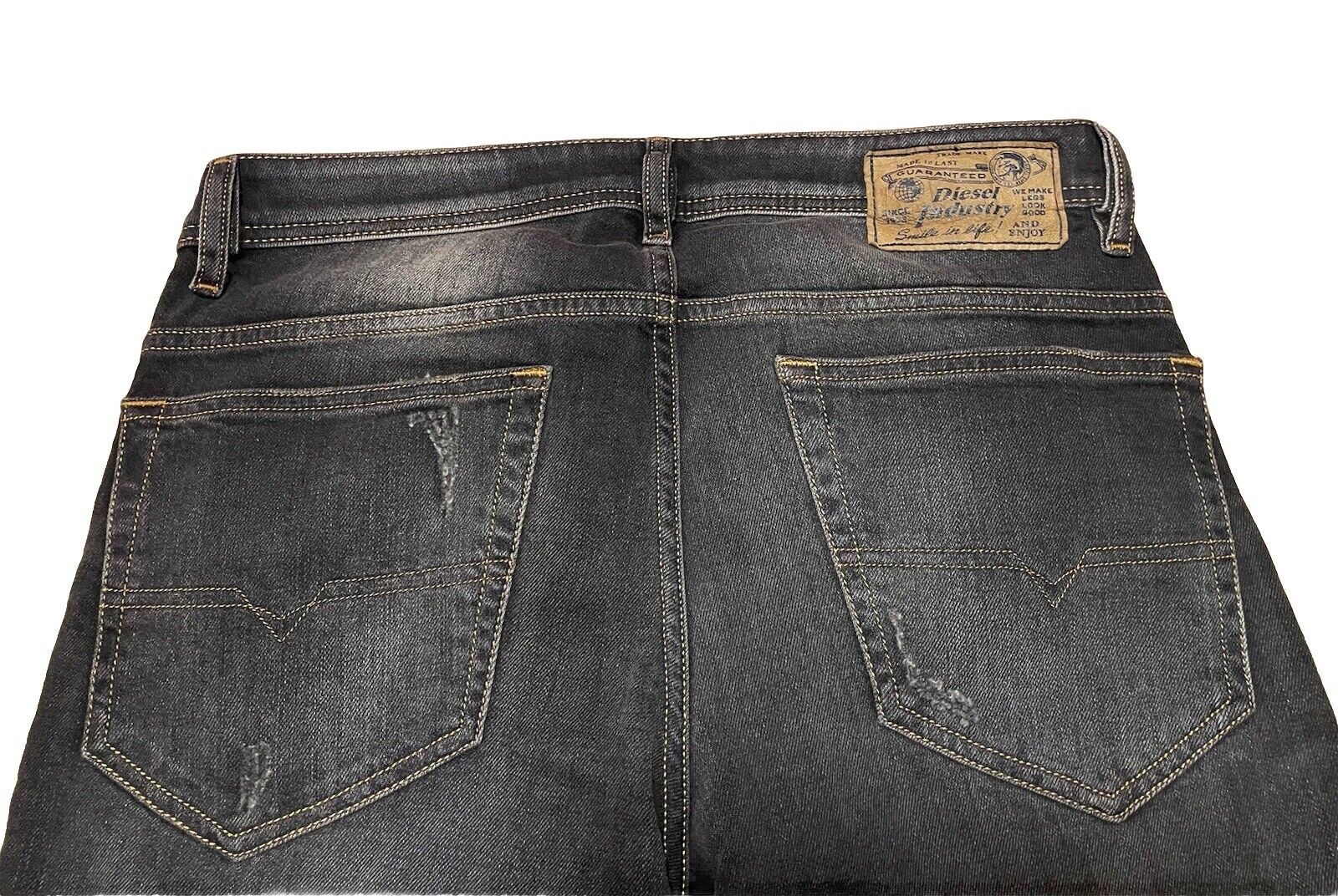 Diesel Herren Jeans Thavar Slim Skinny Stretch Schwarz Grau 30/32