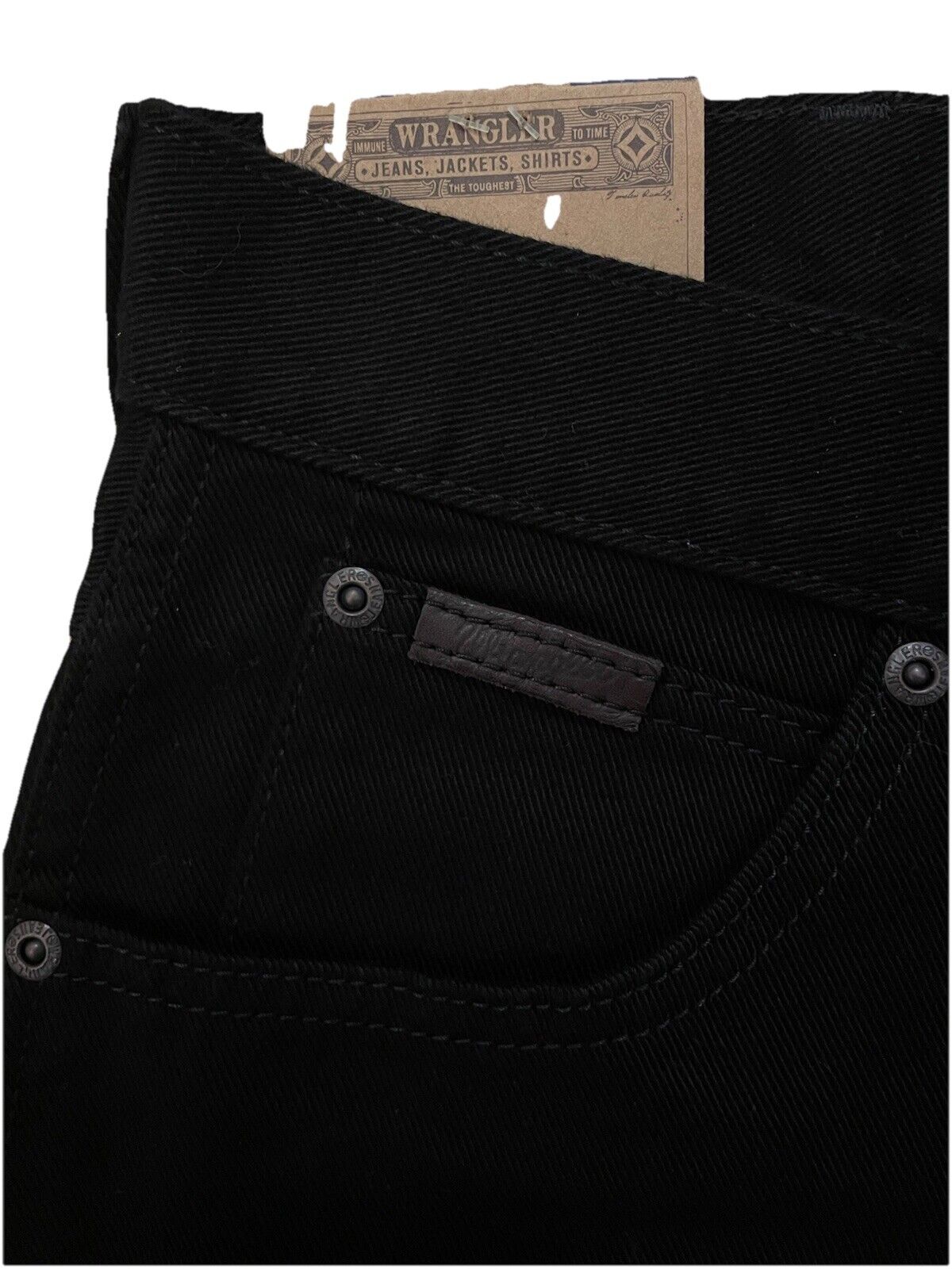 Wrangler Herren Jeans Texas Straight - schwarz - Gr. 36/30