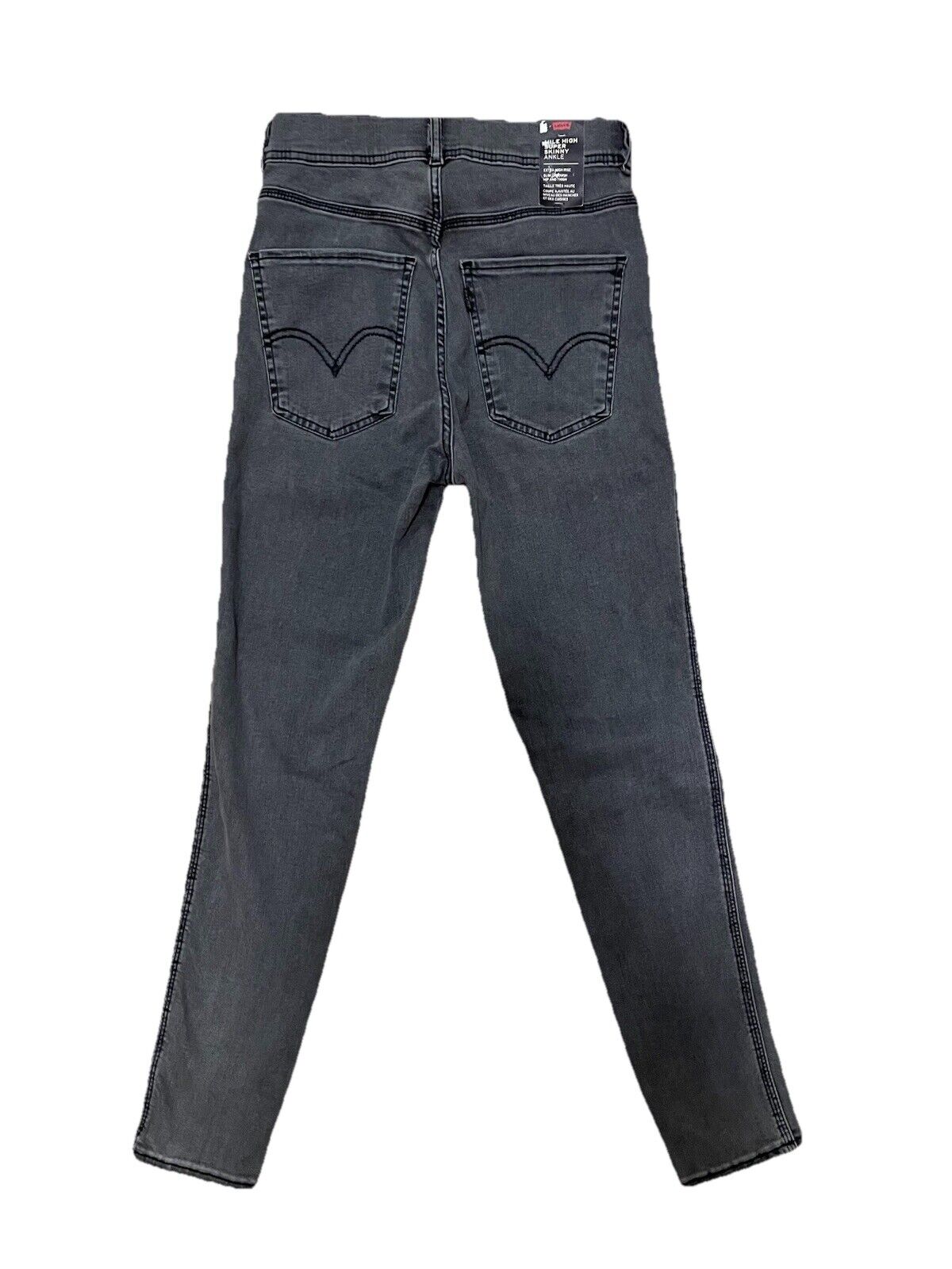 Levi’s Damen Jeans Mile High Super Skinny Ankle - grau - Gr. 28