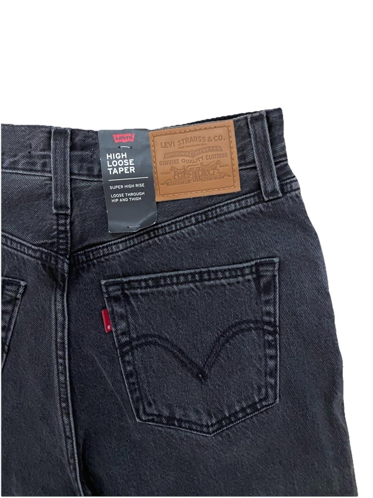 Levis Damen Jeans High Loose Taper - grau - Gr. 26/29