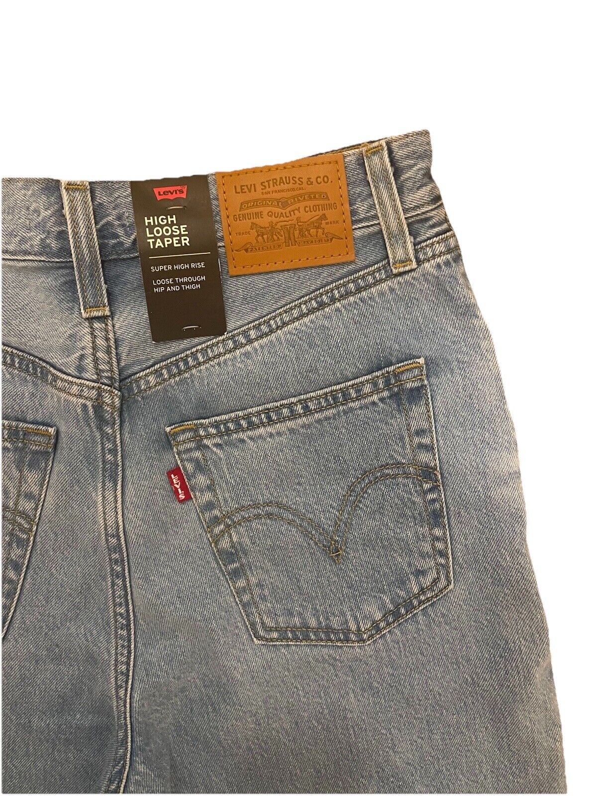 Levis Damen Jeans High Loose Taper - hellblau / blau - Gr. 26/29