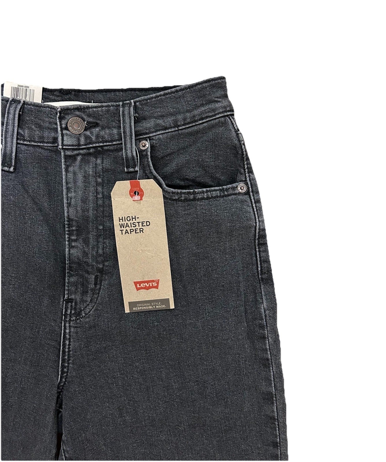 Levi’s Damen Jeans High-Waisted Taper - grau - Gr. 26/27