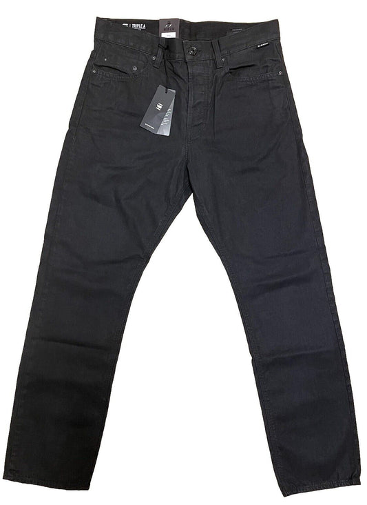 G-Star Herren Jeans Triple A Straight Gerades Bein Vintage Slate Schwarz 30 / 30
