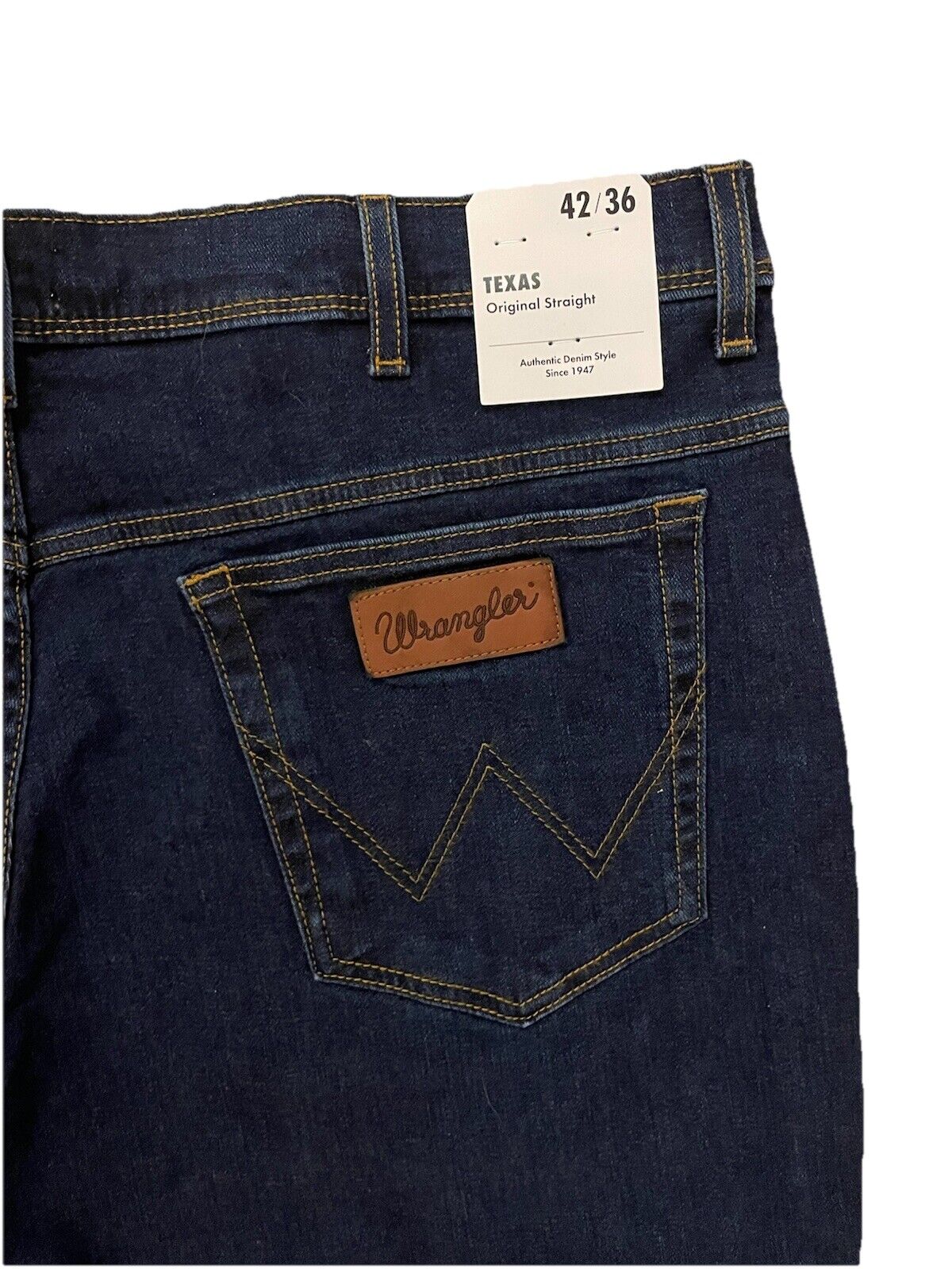 Wrangler Herren Jeans Texas Straight - blau / dunkelblau - Gr. 42/36