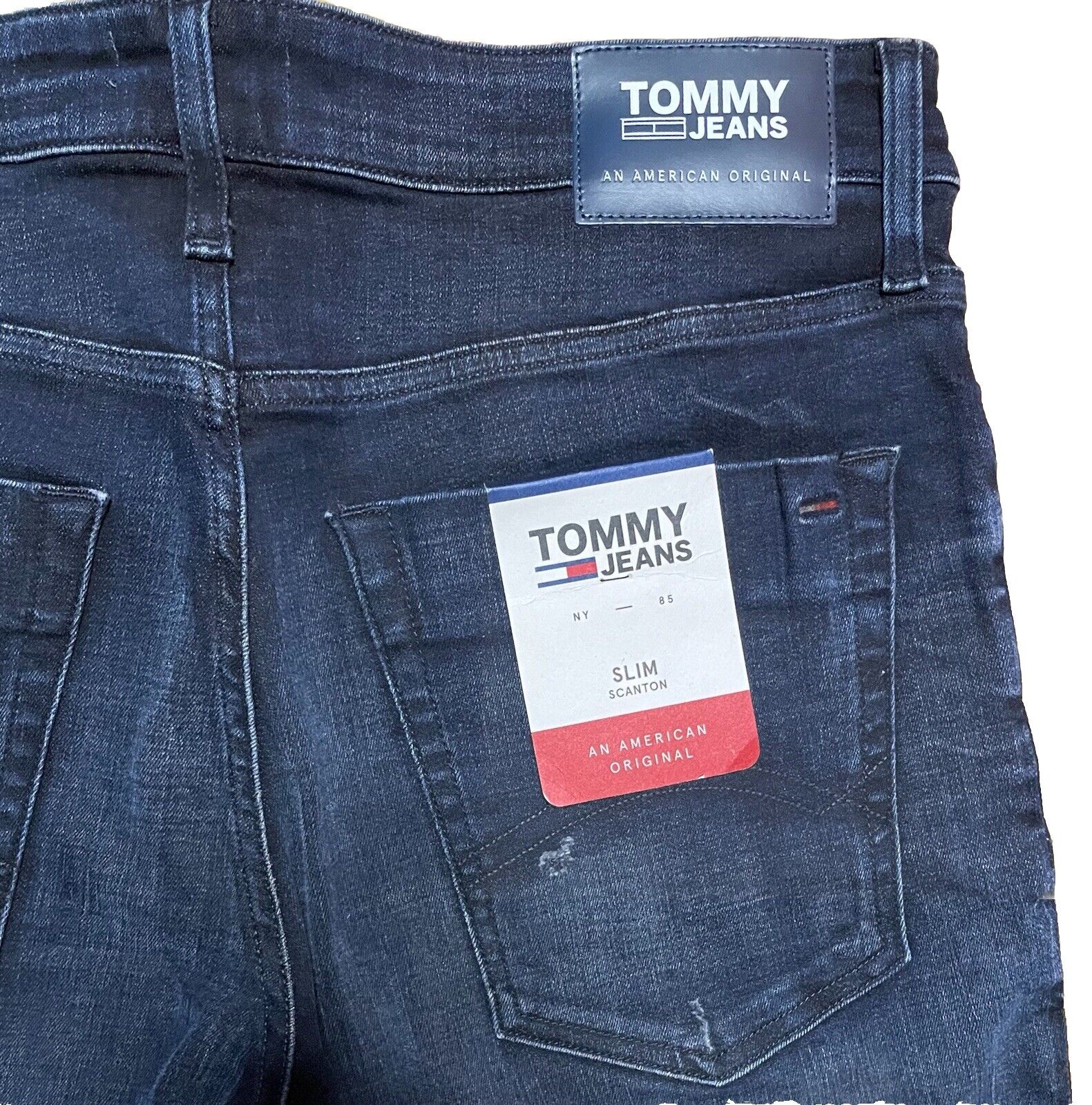 Tommy Jeans Herren Scanton Slim Fit Gerades Bein blau dunkelblau Größe 36 / 34