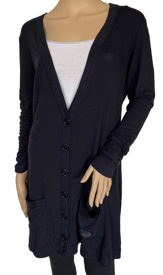 Miss Sixty Damen Strick Cardigan Strickjacke Langarm schwarz Größe M