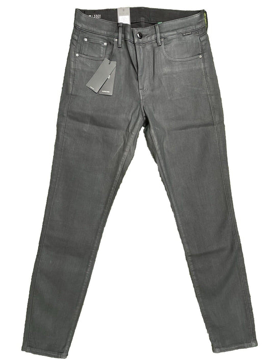 G-Star Damen Jeans 3301 Skinny Magma Cobler Röhre schwarz Größe 29 / 32