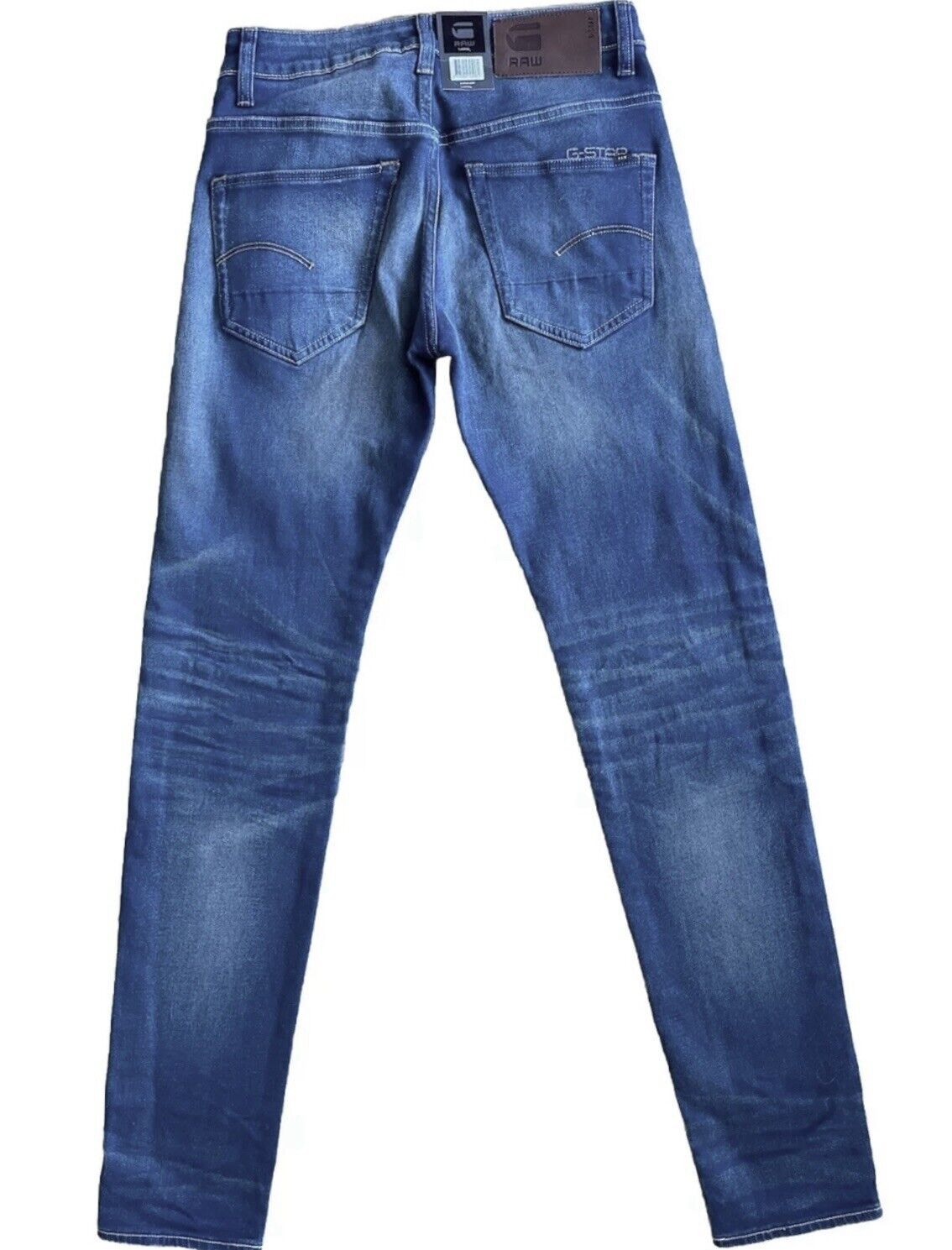 G-Star Raw Jeans Damen 3301 Slim Fit Gerades Bein blau 27/34