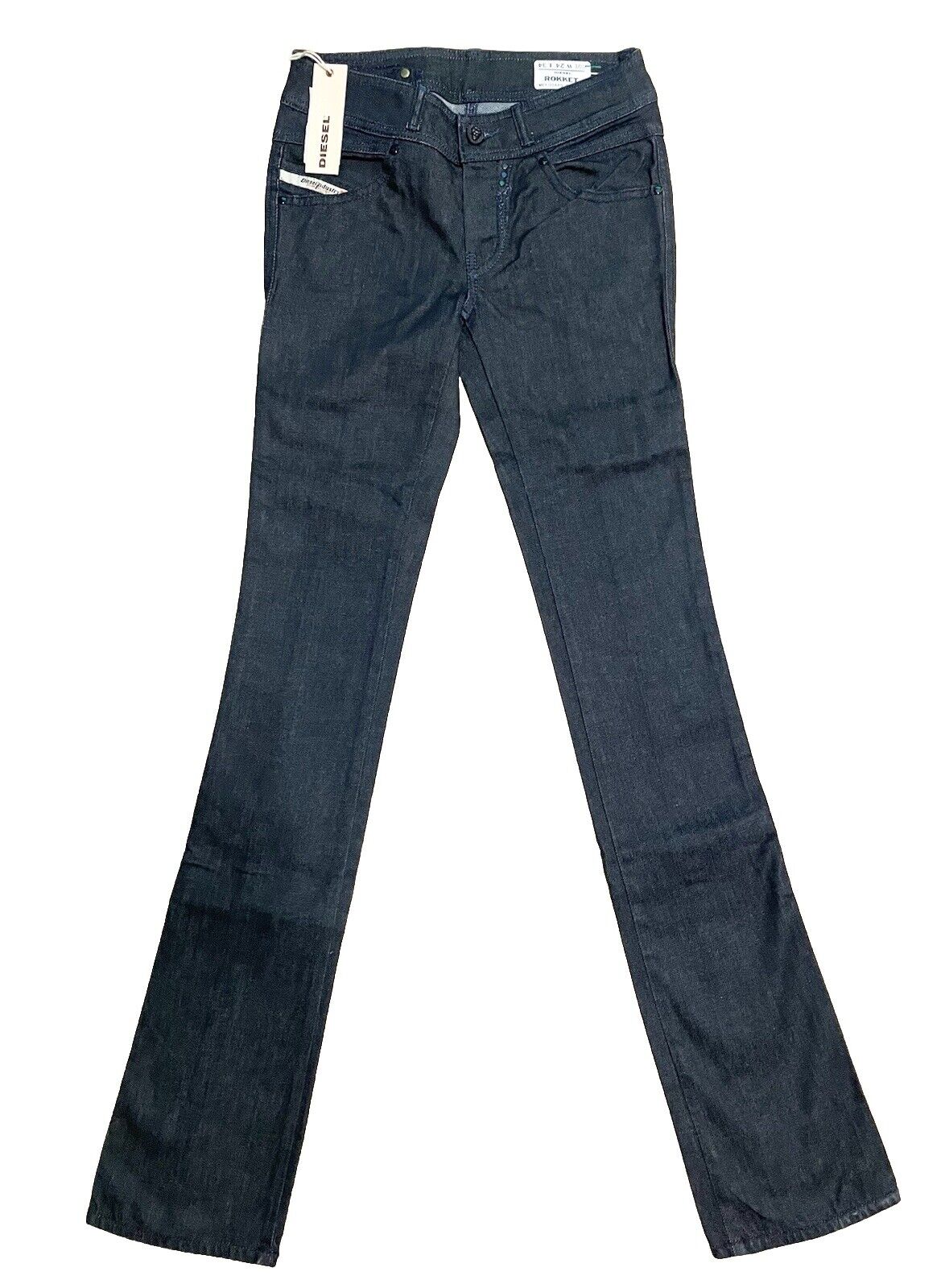 Diesel Industry Damen Jeans Rokket 00AA8 Stretch Dark Blue Rinsed 24/34
