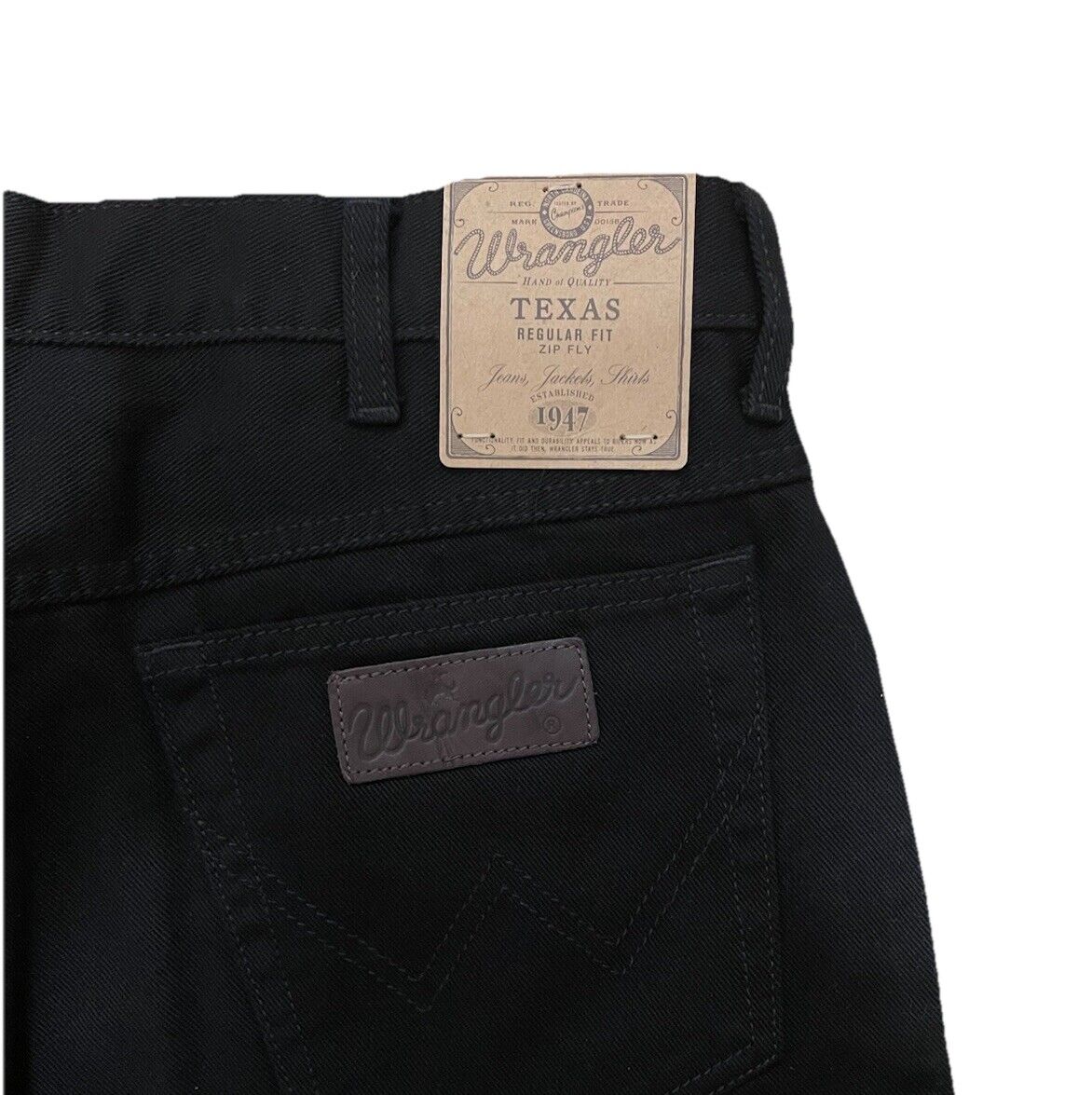 Wrangler Herren Jeans Texas Straight - schwarz - Gr. 36/30