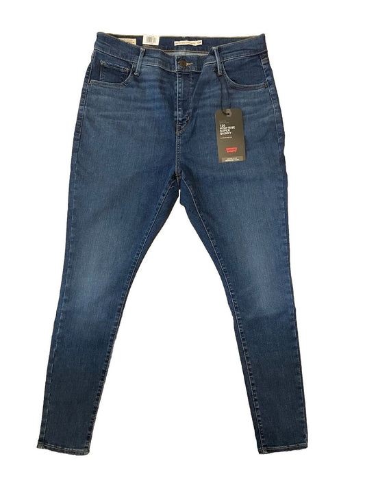 Levis Damen Jeans 720 High-Rise Super Skinny - blau - 16 M Gr 33